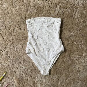 Zimmermann White Floral One Piece Swimsuit